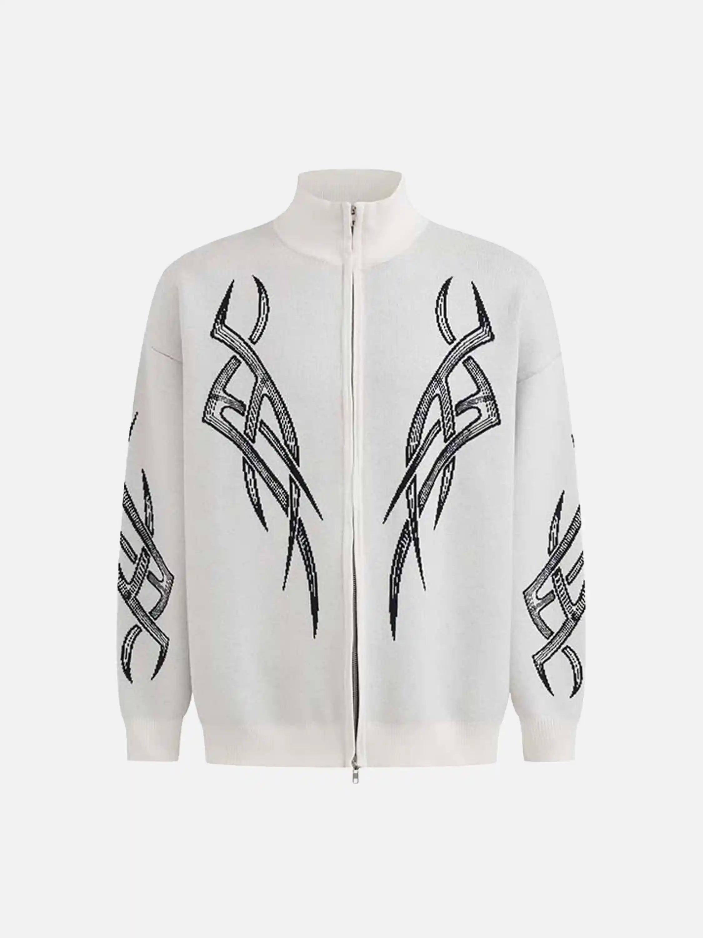 Vintage Thorns Stand Collar Cardigan