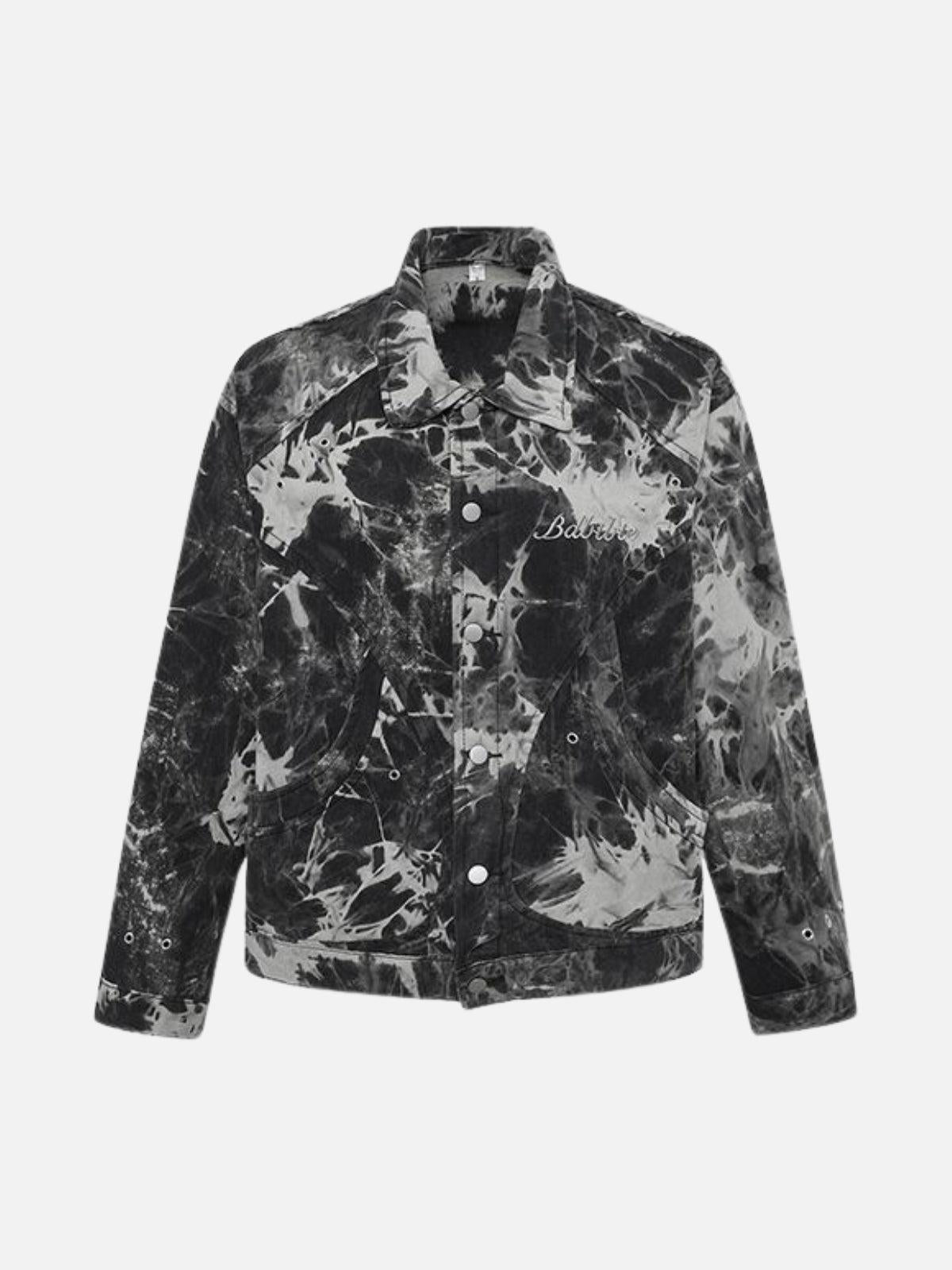 Vintage Tie-Dye Denim Jacket