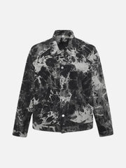 Vintage Tie-Dye Denim Jacket