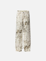 Vintage Tie-Dye Straight Jeans