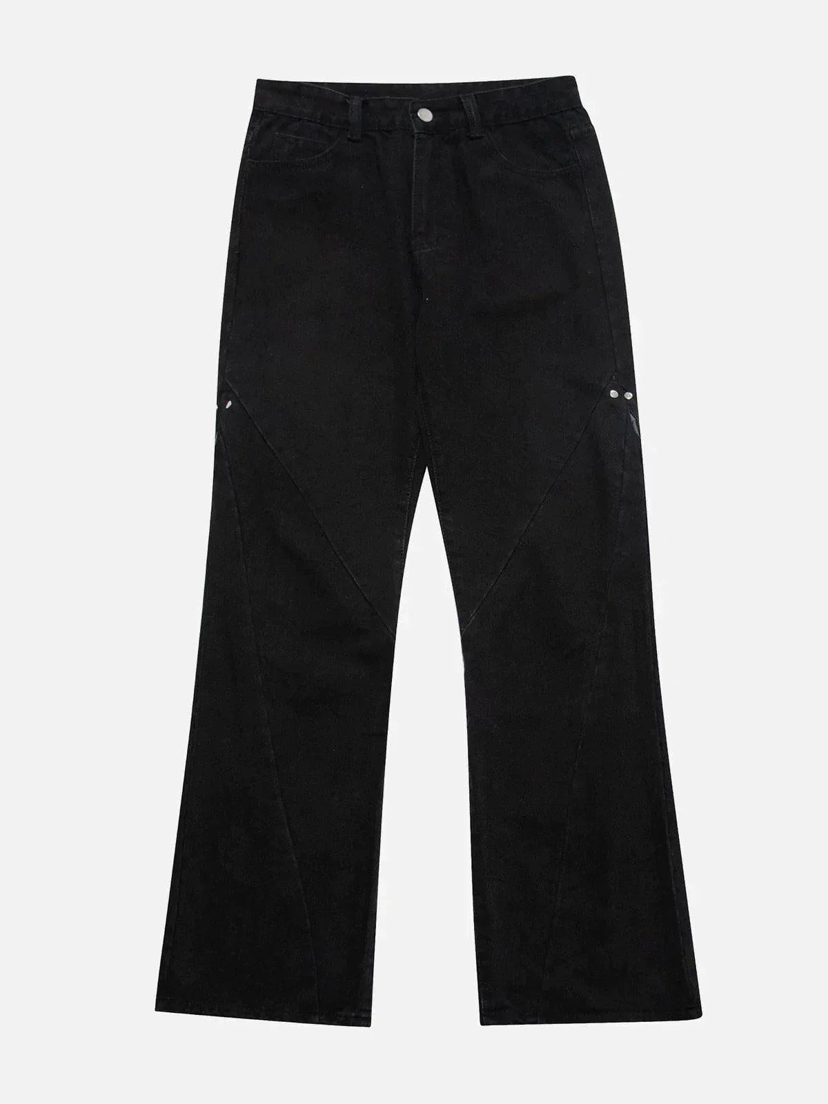 Vintage Wash Adjustable Zip Jeans