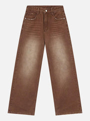 Vintage Wash Gradient Jeans