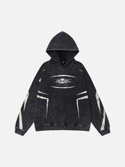 Vintage Washed Distressed Hoodie