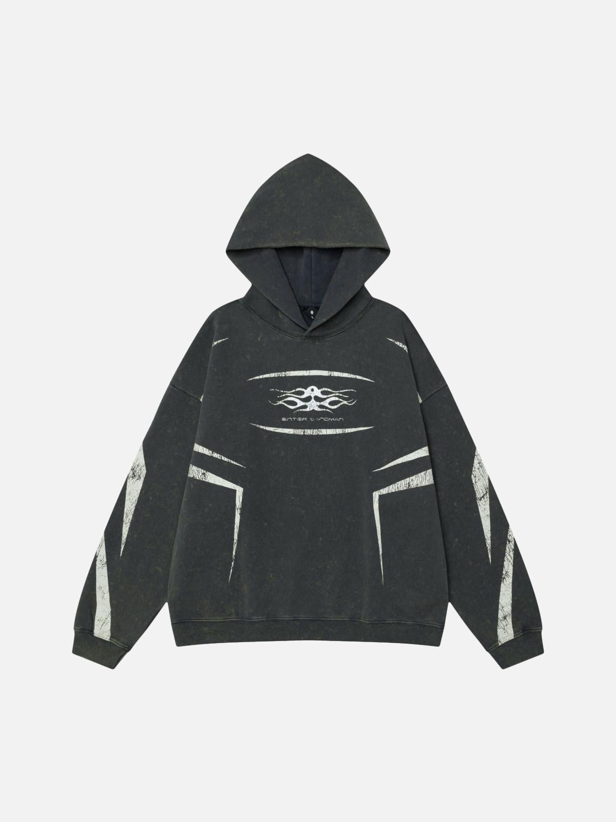 Vintage Washed Distressed Hoodie