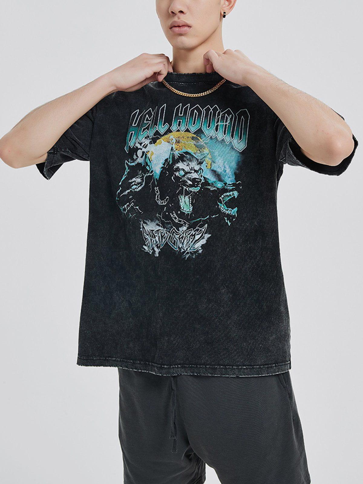 Vintage Washed Print Tee