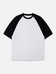 Waffle Stitching Contrast Tee