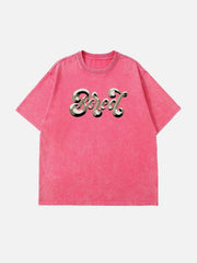 Washed Alphabet Print Tee