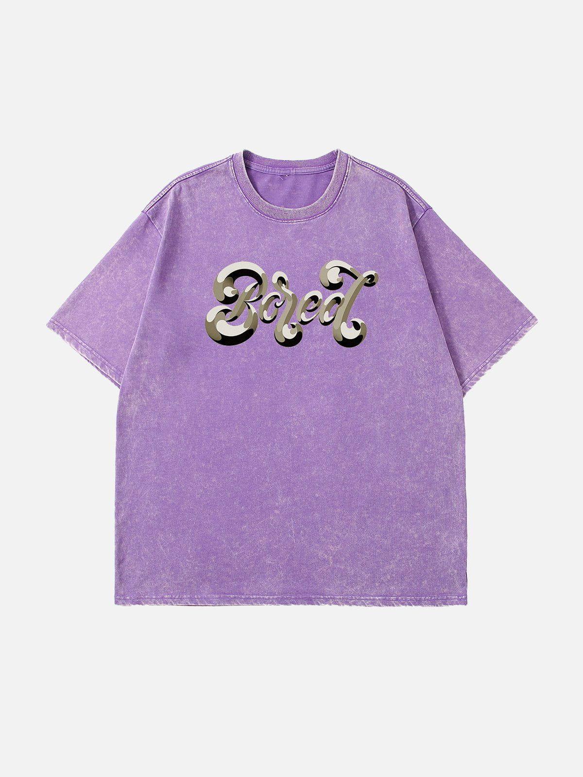 Washed Alphabet Print Tee
