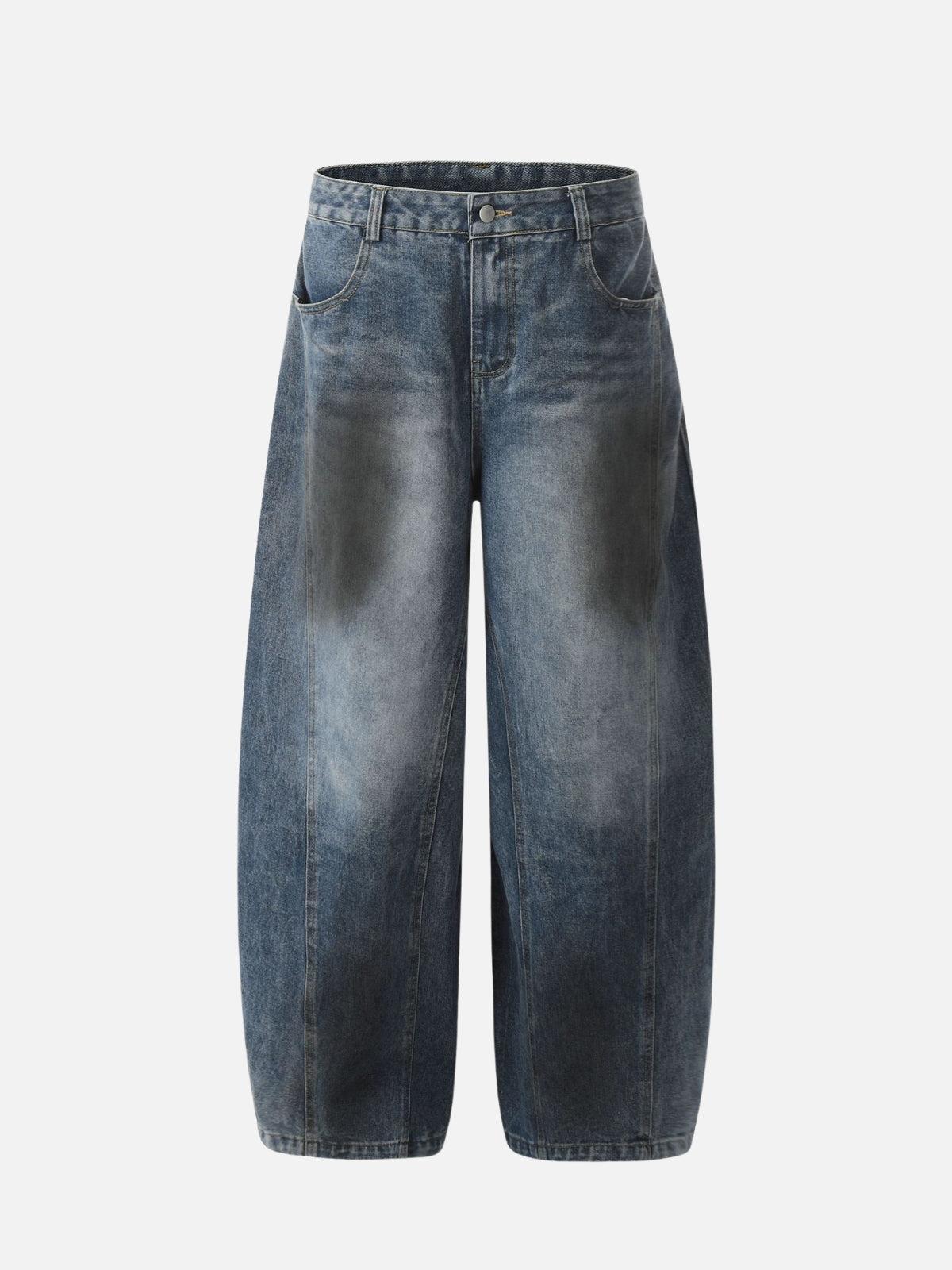 Washed Barrel Loose Jeans