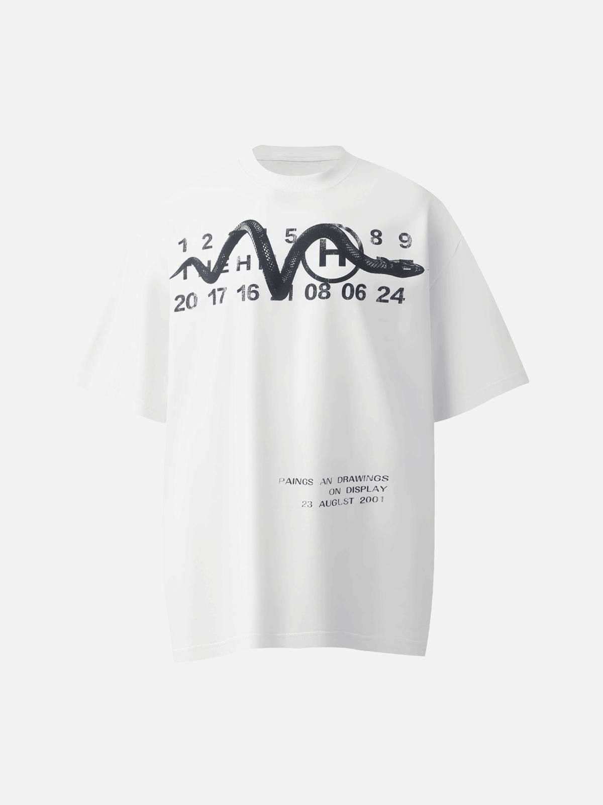 Washed Digital Art Street Rap T-Shirt
