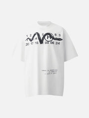 Washed Digital Art Street Rap T-Shirt