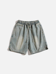 Washed Embroidery Jorts