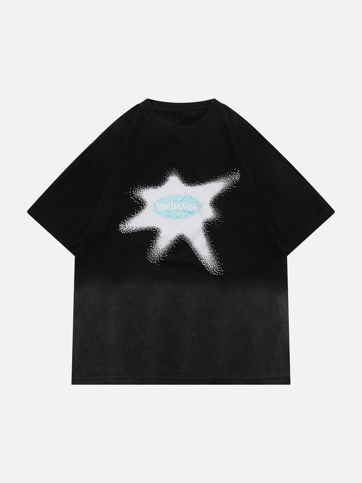 Washed Graphic Gradient Tee