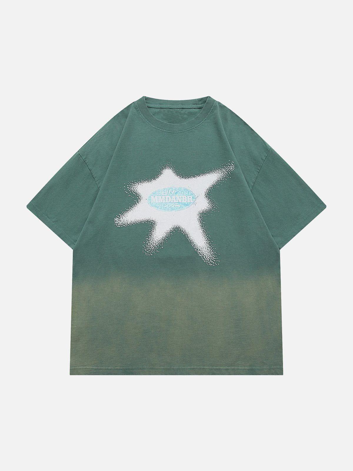 Washed Graphic Gradient Tee