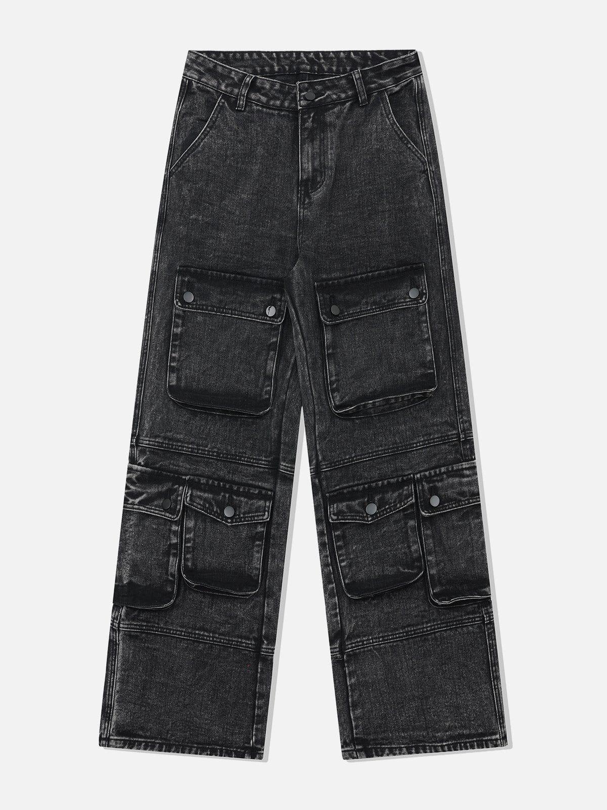 Washed Multi Pocket Jeans
