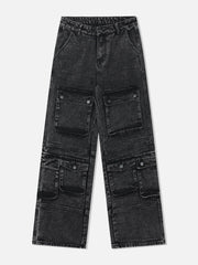 Washed Multi Pocket Jeans