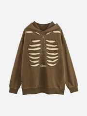 Washed Streetwear Aged Look Hoodie