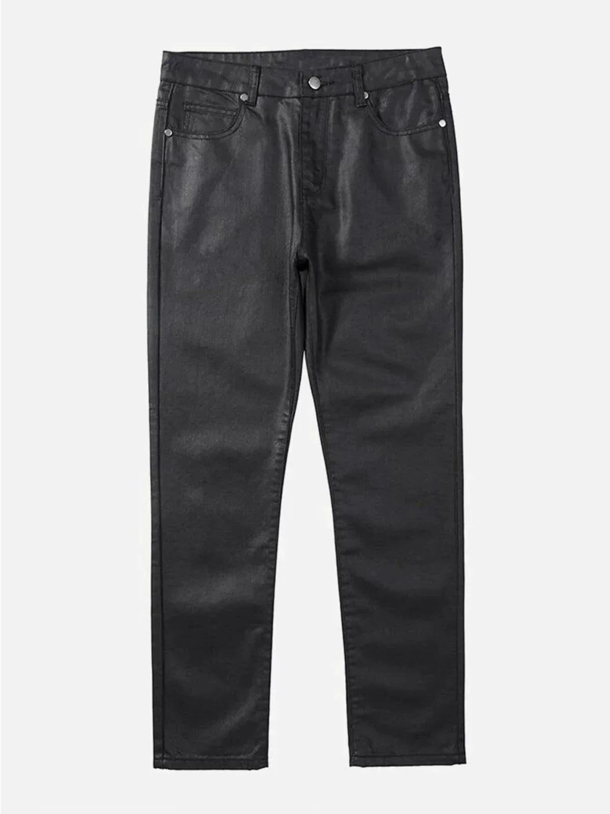 Waxed Slim Pants