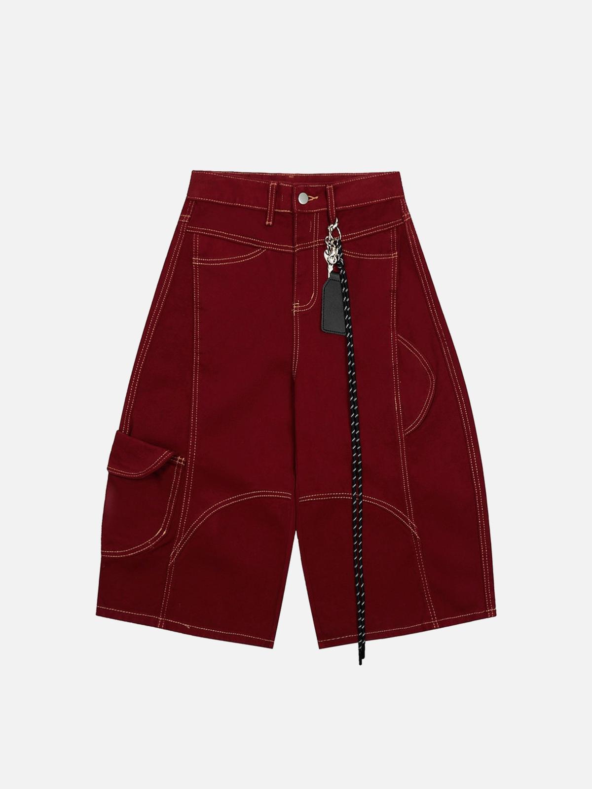 Welt-Embellished Cargo Jorts