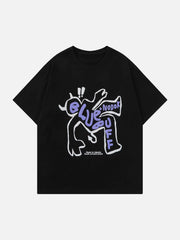 Wrestling Demon Print Tee