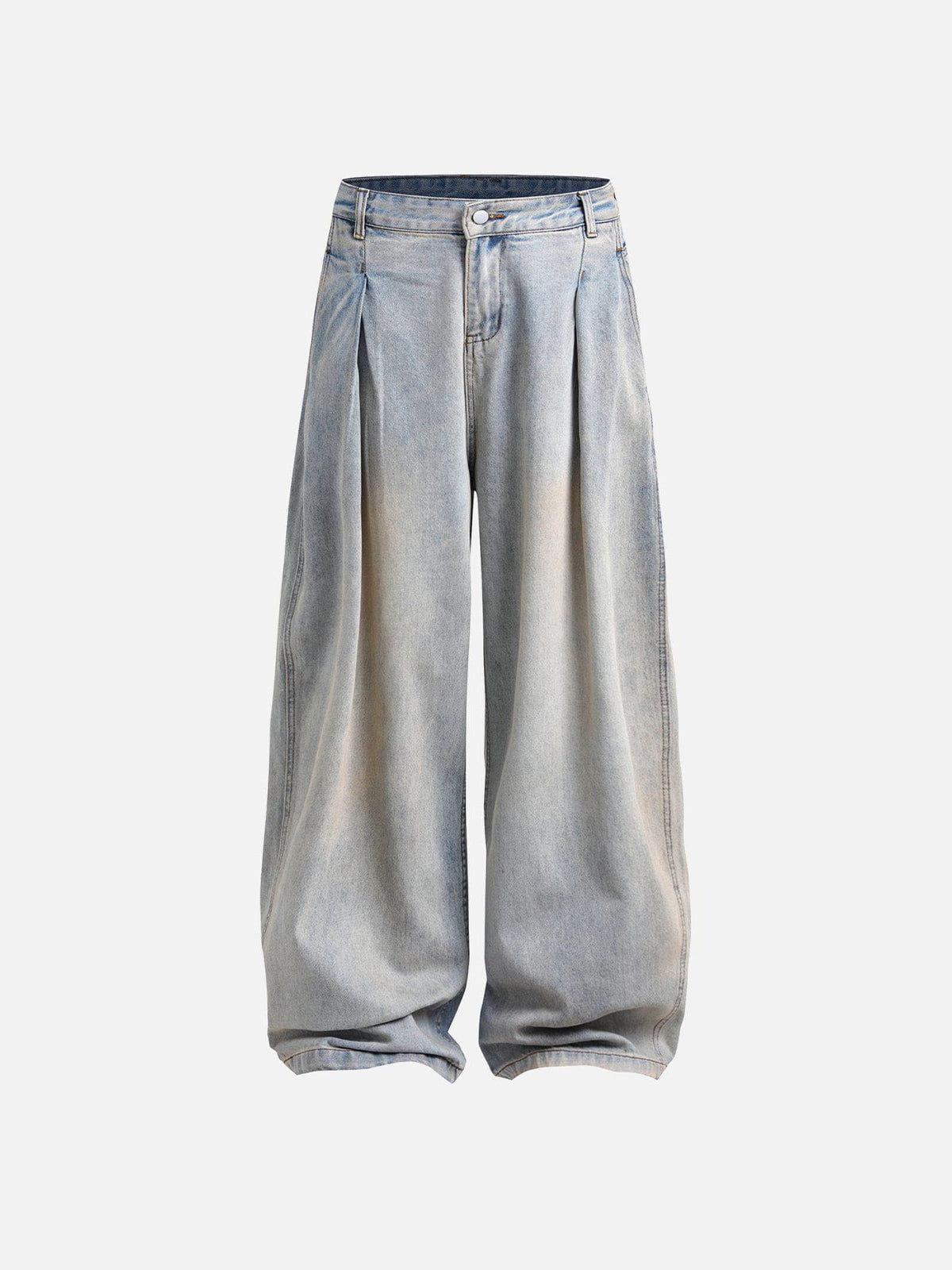Wrinkle Washed Loose Jeans