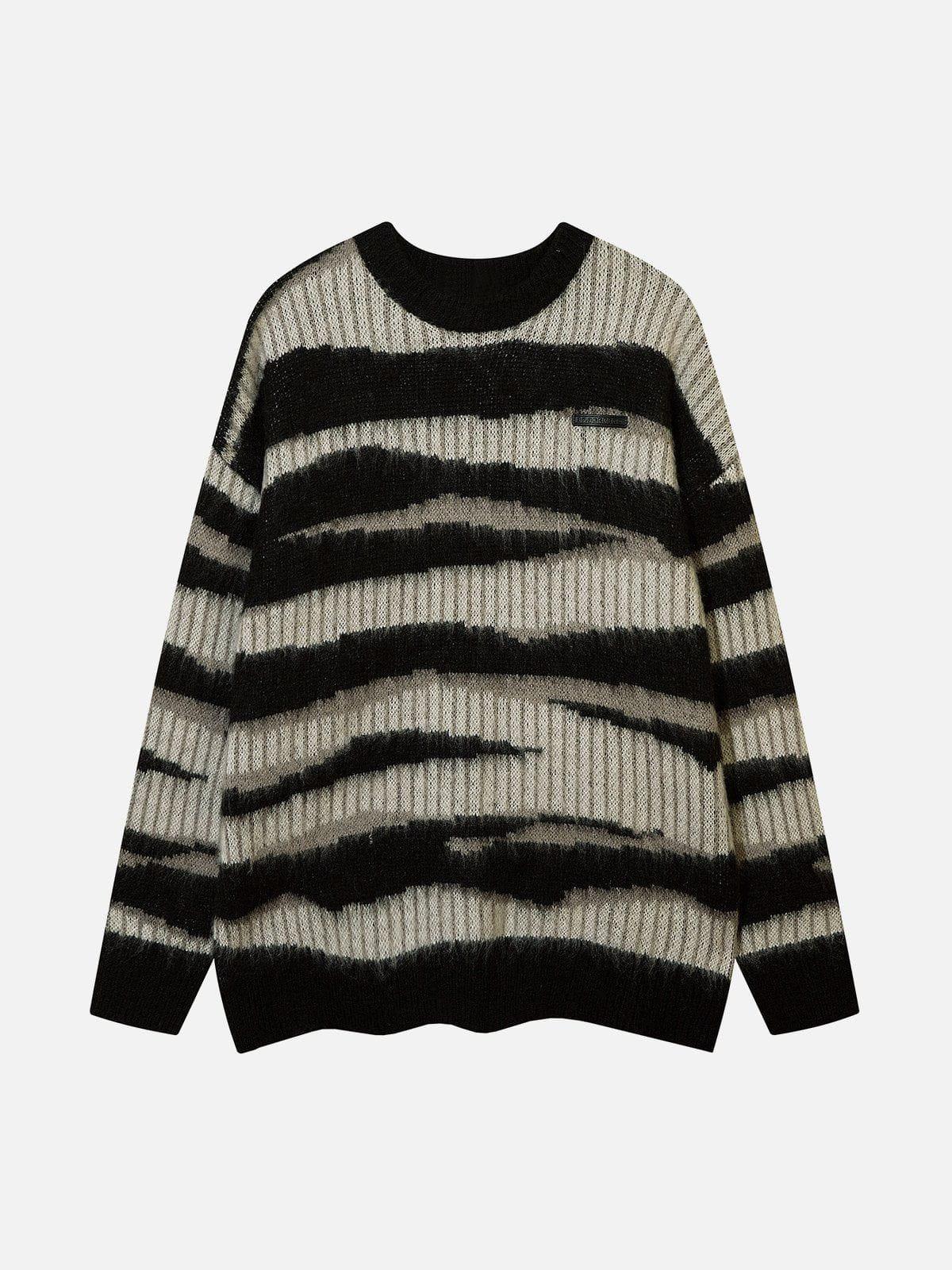 Zebra Print Mohair Sweater