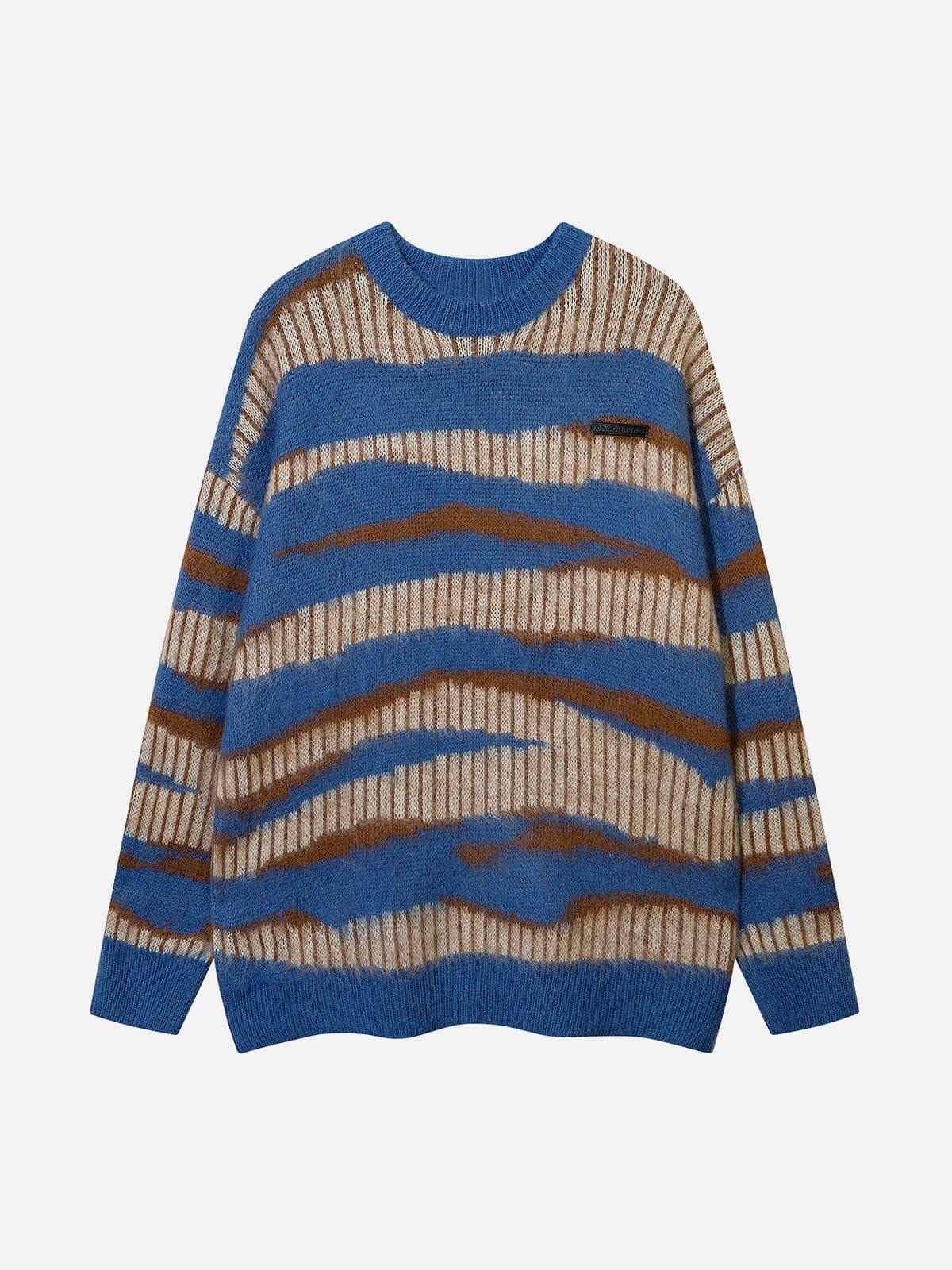 Zebra Print Mohair Sweater
