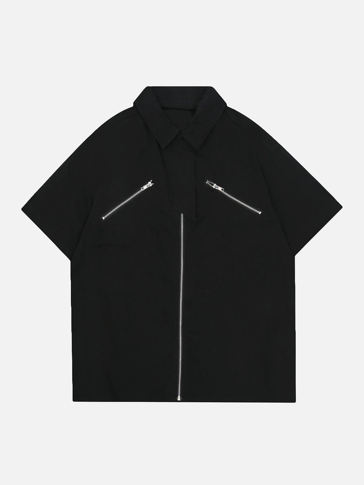Zip Patchwork Tee