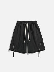 ZIP UP Drawstring Shorts