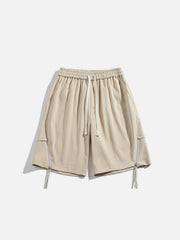 ZIP UP Drawstring Shorts