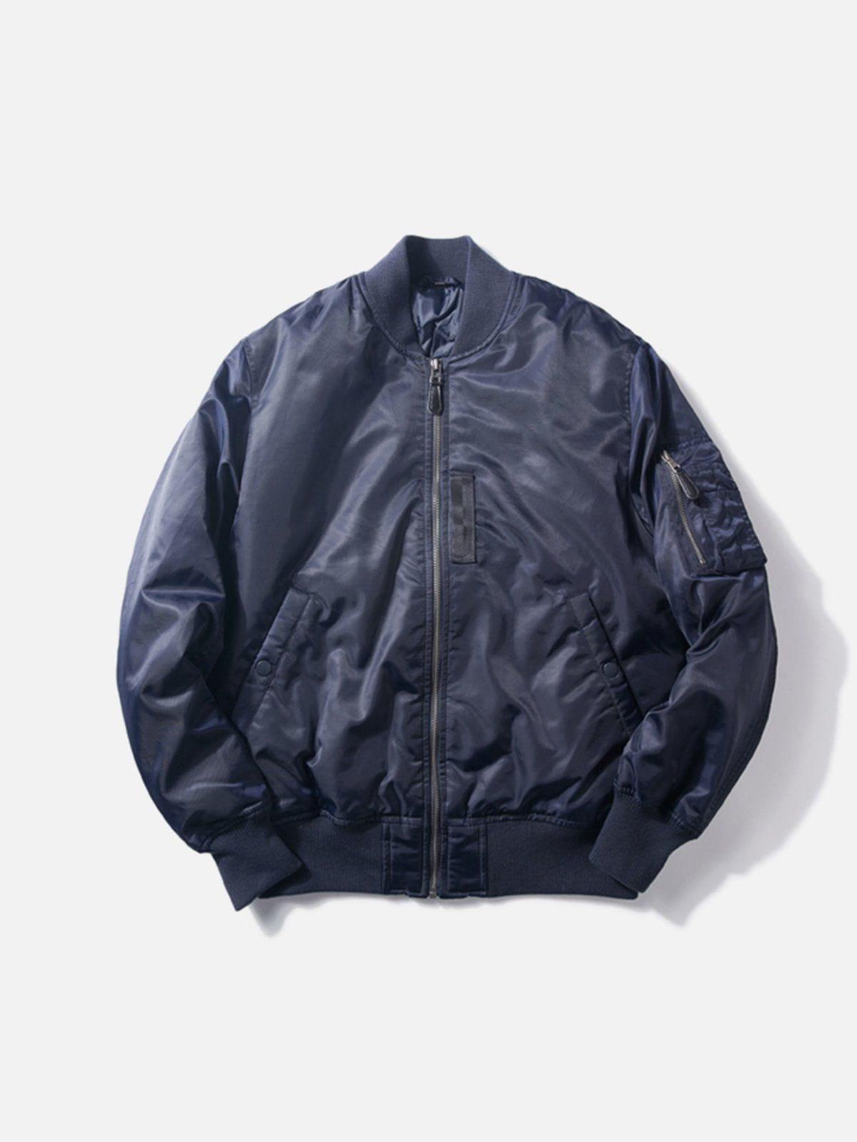 ZIP UP Solid Color Winter Coat