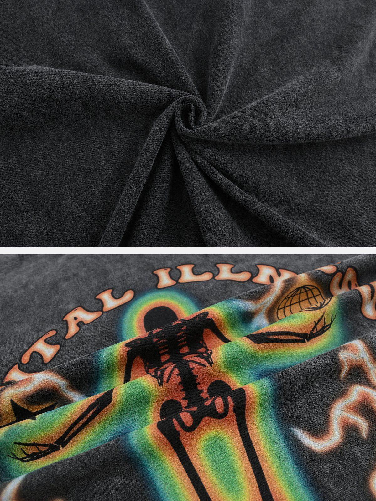 Thermal Image Skull Print Tee