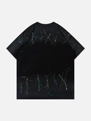 Tie Dye Splash Ink Washed Tee