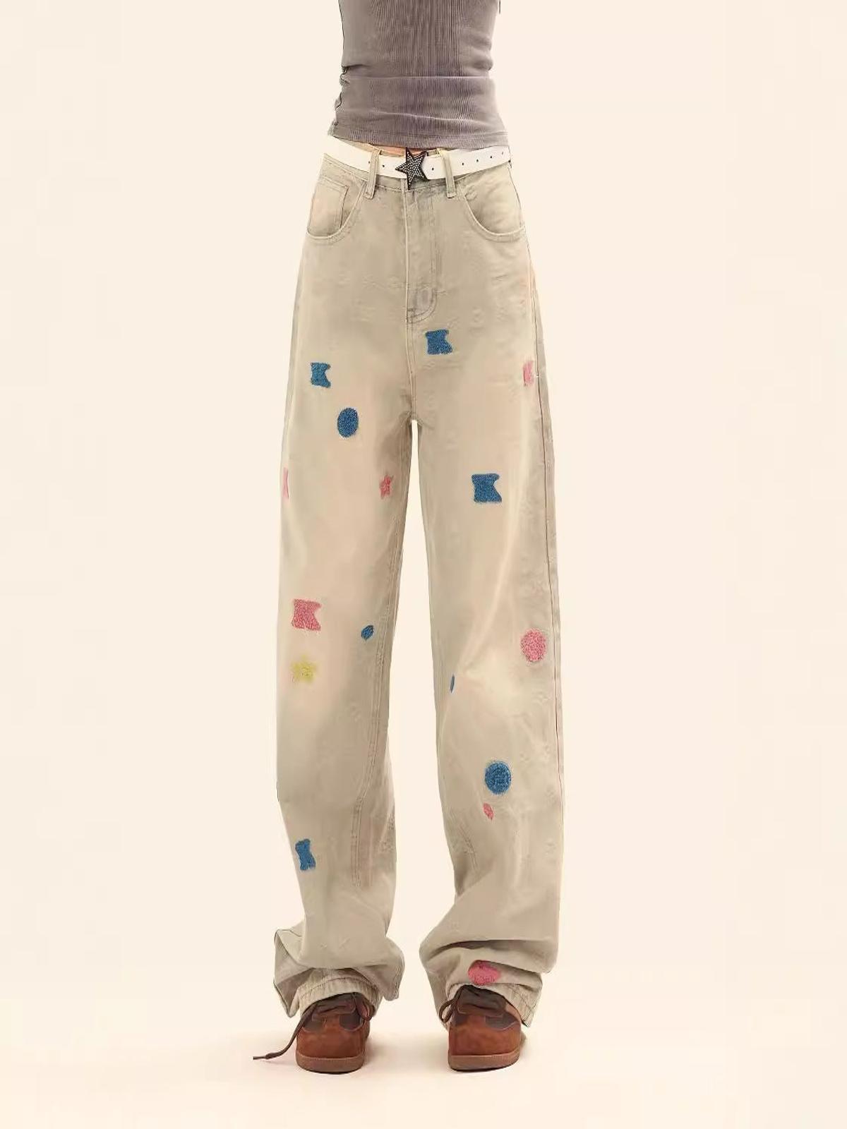 Towel Embroidery Jeans