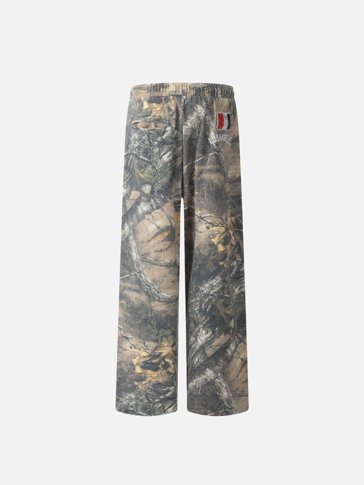 Tree Branches Digital Print Drapey Pants