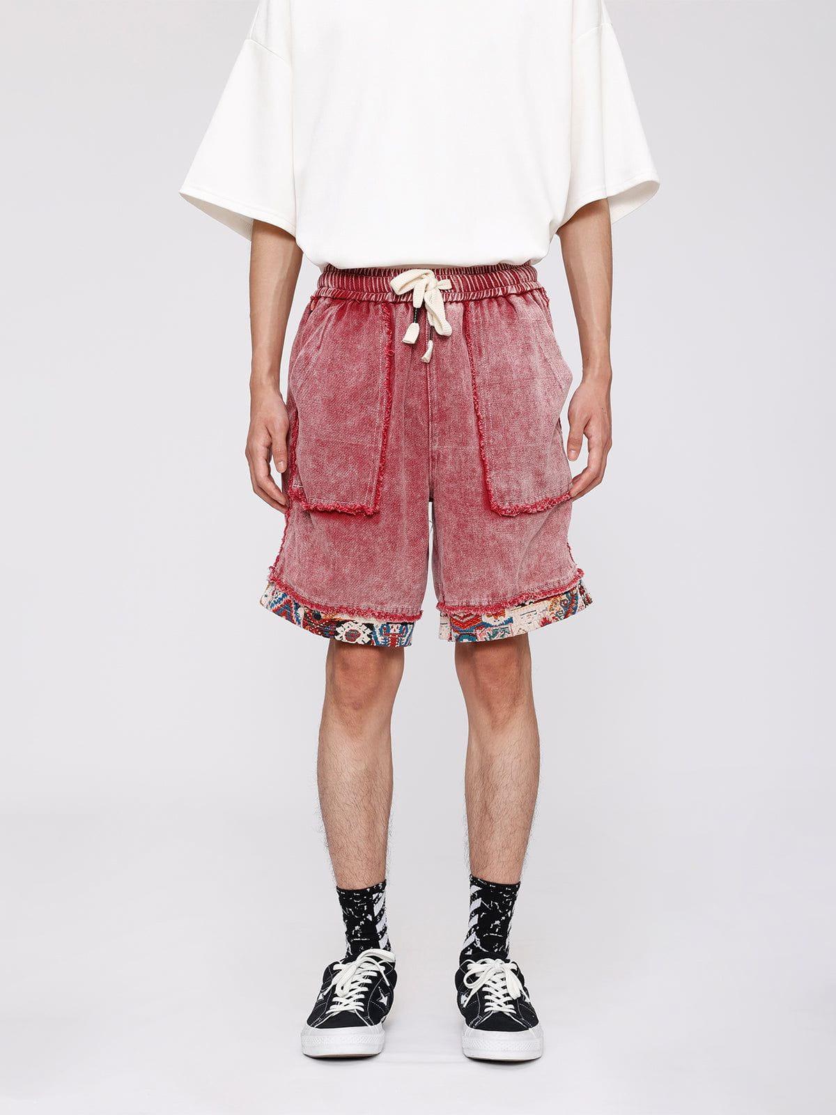 Tribe Culture Pattern Washed Jorts