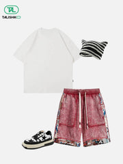 Tribe Culture Pattern Washed Jorts