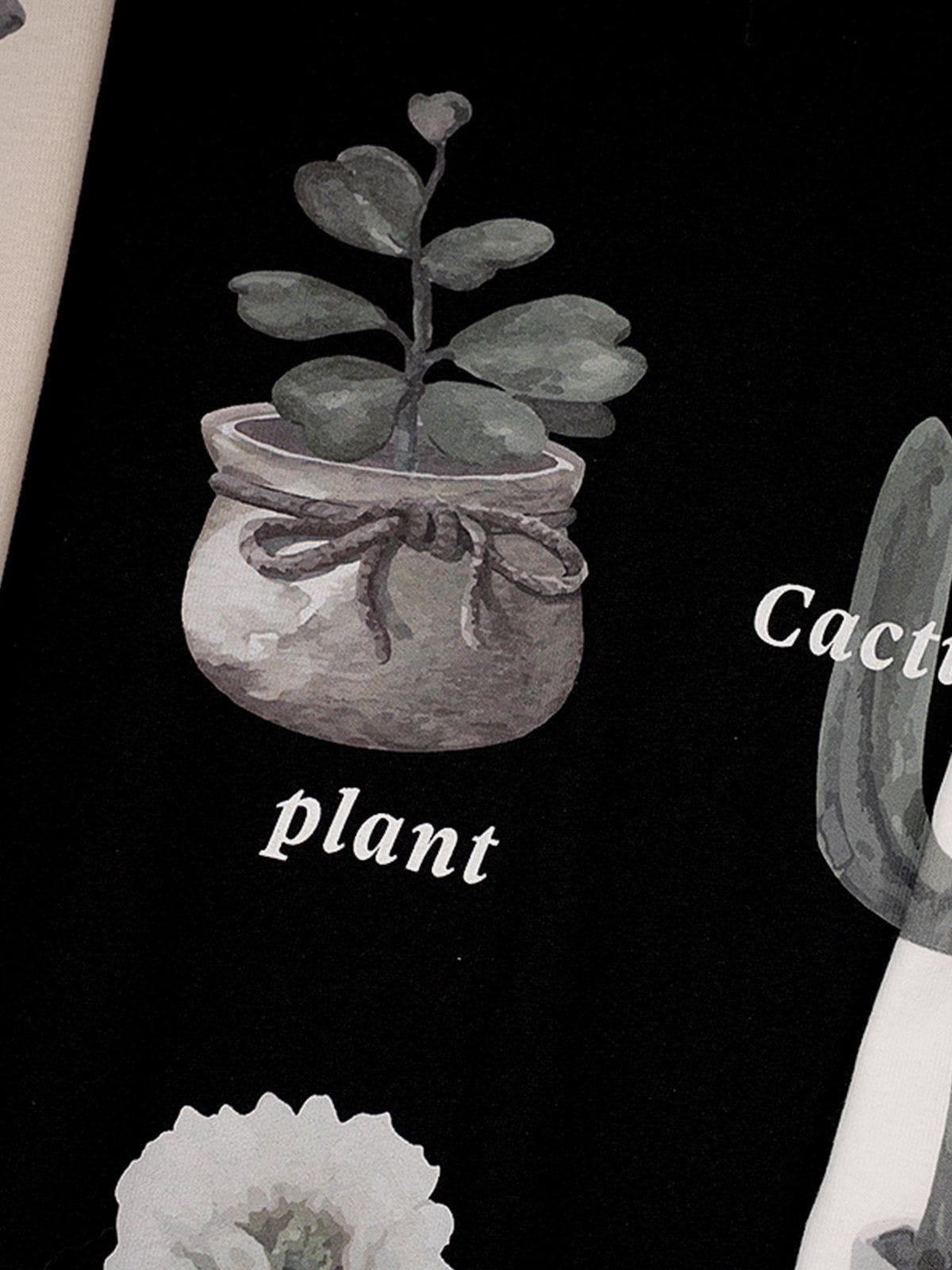 Tropical Plant Print Tee