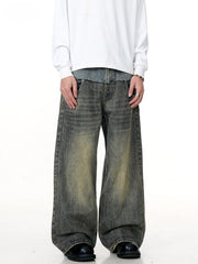 Two Layer Loose Jeans