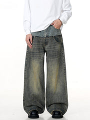 Two Layer Loose Jeans