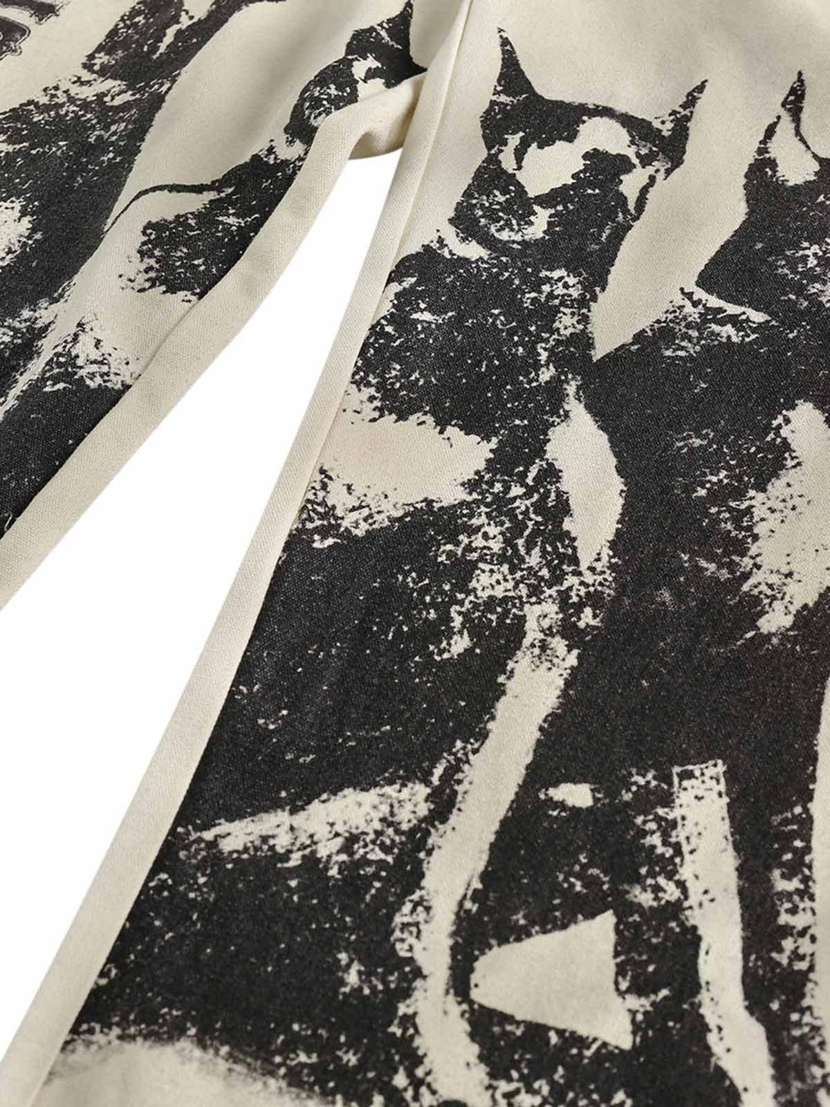 Urban Doberman Wide-Leg Pants
