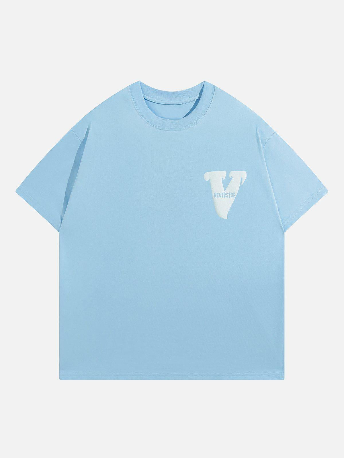 V Graphic Print Tee