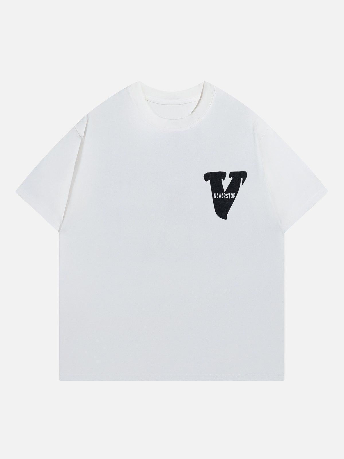 V Graphic Print Tee
