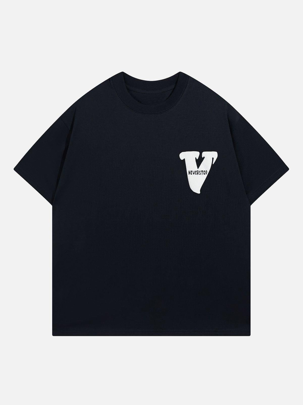 V Graphic Print Tee