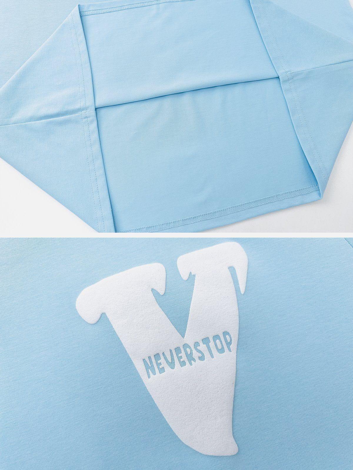 V Graphic Print Tee
