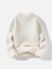 Vertical Striped Knit Sweater