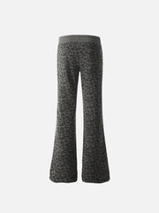 Vinatge Leopard Horn Fleece Pants