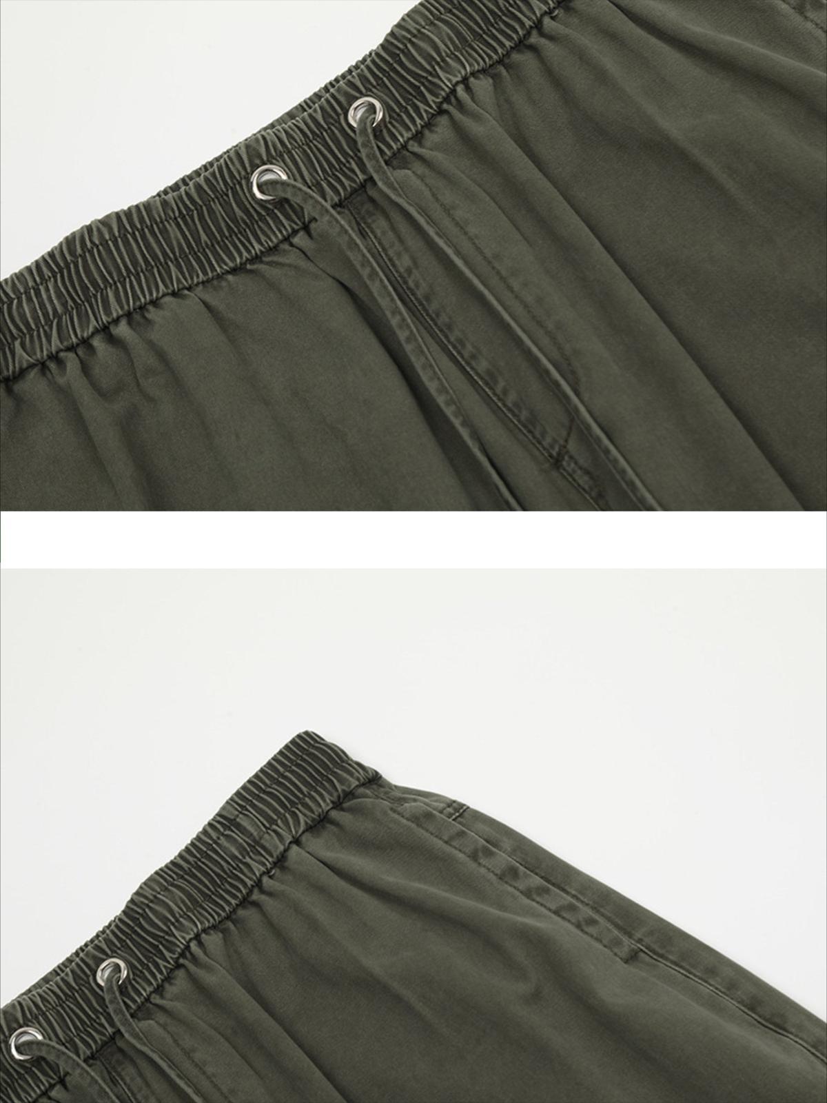 Vinatge Washed Multi-Pocket Work Cargo Pants