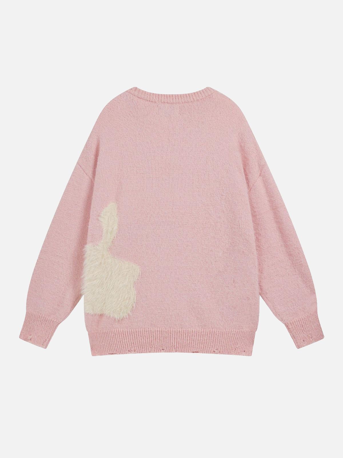 Vintage Cartoon Little Dog Leisure Sweater
