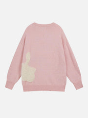Vintage Cartoon Little Dog Leisure Sweater